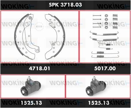 Woking SPK 3718.03 - Bremžu loku komplekts ps1.lv