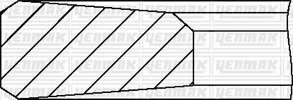 Yenmak 91-09719-000 - Virzuļa gredzenu komplekts ps1.lv