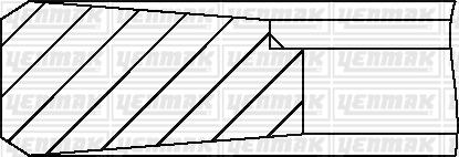 Yenmak 91-09086-000 - Virzuļa gredzenu komplekts ps1.lv