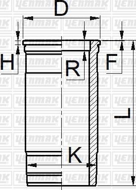 Yenmak 51-05918-000 - Cilindra čaula ps1.lv