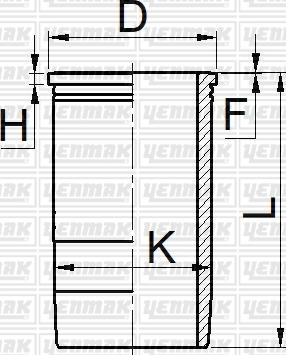 Yenmak 51-05650-000 - Cilindra čaula ps1.lv