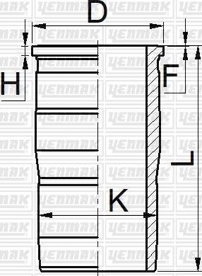 Yenmak 51-06088-000 - Cilindra čaula ps1.lv