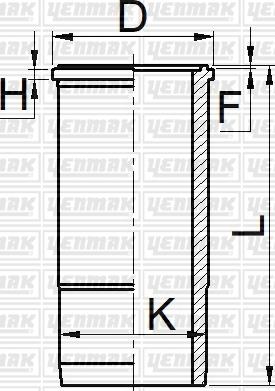 Yenmak 51-06079-000 - Cilindra čaula ps1.lv