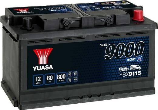 Yuasa YBX9115 - Startera akumulatoru baterija ps1.lv