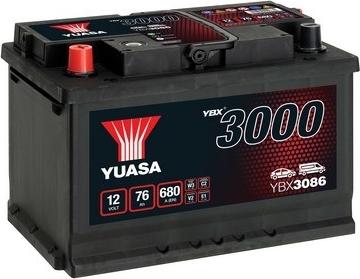 Yuasa YBX3086 - Startera akumulatoru baterija ps1.lv