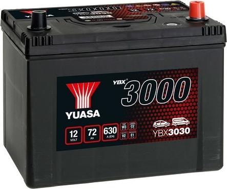 Yuasa YBX3030 - Startera akumulatoru baterija ps1.lv