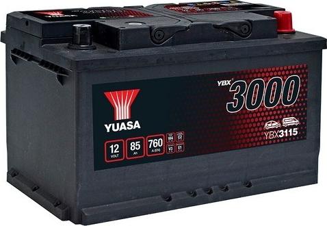 Yuasa YBX3115 - Startera akumulatoru baterija ps1.lv