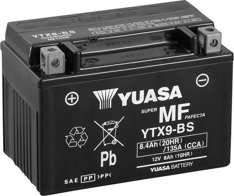 Yuasa YTX9-BS - Startera akumulatoru baterija ps1.lv