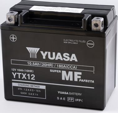 Yuasa YTX12 - Startera akumulatoru baterija ps1.lv