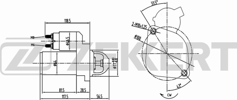 Zekkert AN-1006 - Starteris ps1.lv