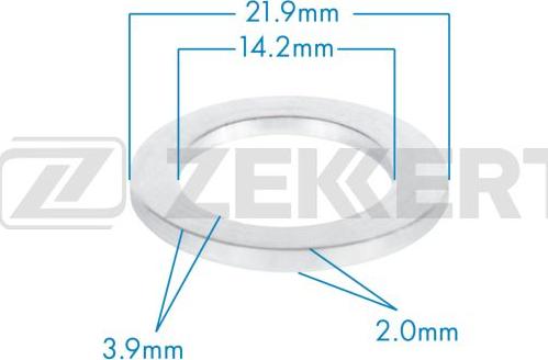 Zekkert BE-3667 - Blīvgredzens, Eļļas noliešanas korķis ps1.lv