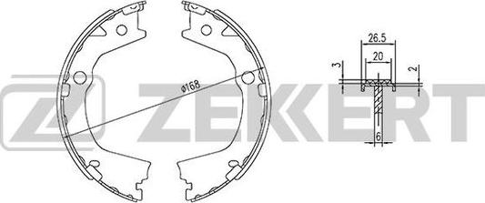 Zekkert BK-4455 - Bremžu loku komplekts ps1.lv