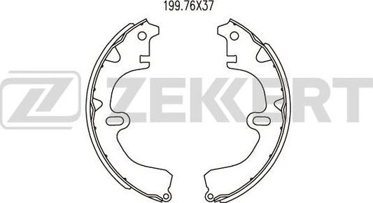 Zekkert BK-4457 - Bremžu loku komplekts ps1.lv