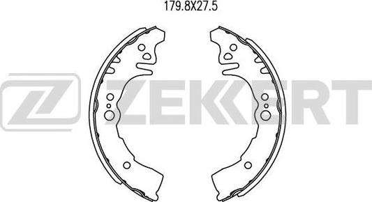 Zekkert BK-4464 - Bremžu loku komplekts ps1.lv