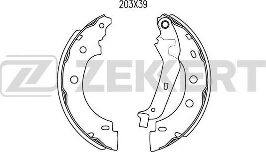 Zekkert BK-4462 - Bremžu loku komplekts ps1.lv