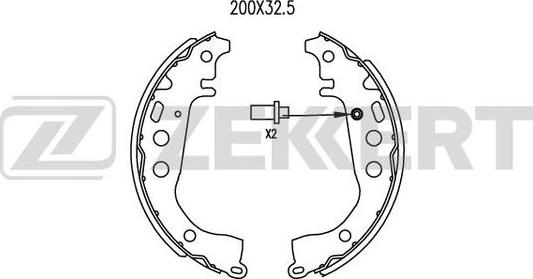 Zekkert BK-4436 - Bremžu loku komplekts ps1.lv