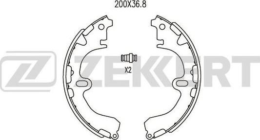 Zekkert BK-4421 - Bremžu loku komplekts ps1.lv