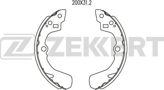 Zekkert BK-4090 - Bremžu loku komplekts ps1.lv