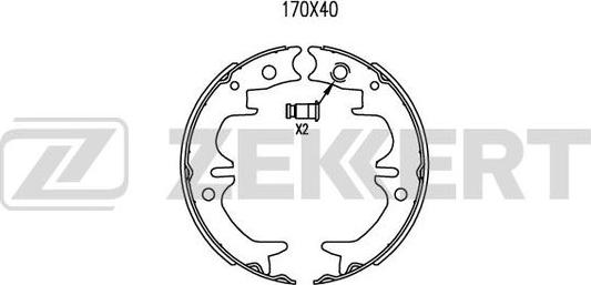 Zekkert BK-4044 - Bremžu loku komplekts ps1.lv