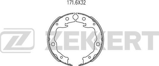 Zekkert BK-4043 - Bremžu loku komplekts ps1.lv