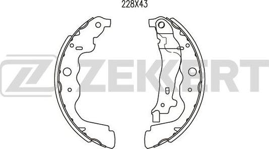 Zekkert BK-4054 - Bremžu loku komplekts ps1.lv