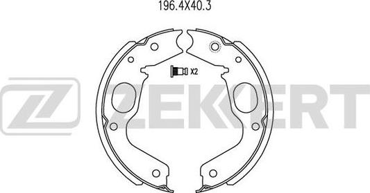 Zekkert BK-4002 - Bremžu loku komplekts ps1.lv