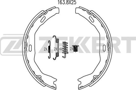 Zekkert BK-4081 - Bremžu loku komplekts ps1.lv