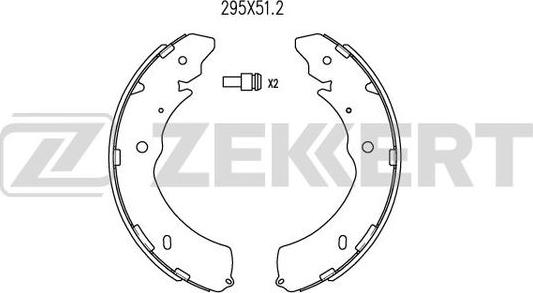 Zekkert BK-4034 - Bremžu loku komplekts ps1.lv