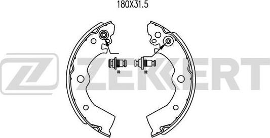 Zekkert BK-4035 - Bremžu loku komplekts ps1.lv