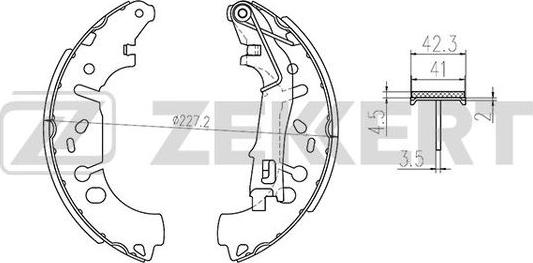 Zekkert BK-4031 - Bremžu loku komplekts ps1.lv