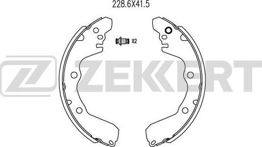 Zekkert BK-4037 - Bremžu loku komplekts ps1.lv