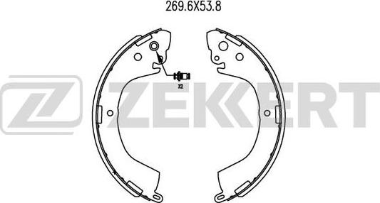 Zekkert BK-4023 - Bremžu loku komplekts ps1.lv