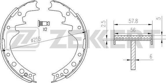 Zekkert BK-4119 - Bremžu loku komplekts ps1.lv