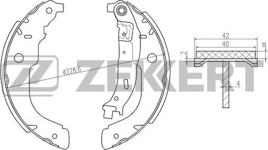 Zekkert BK-4139 - Bremžu loku komplekts ps1.lv