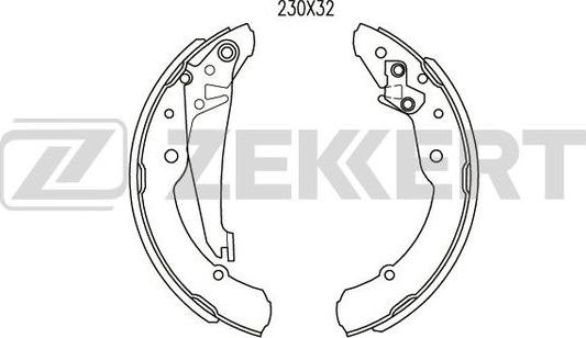 Zekkert BK-4380 - Bremžu loku komplekts ps1.lv