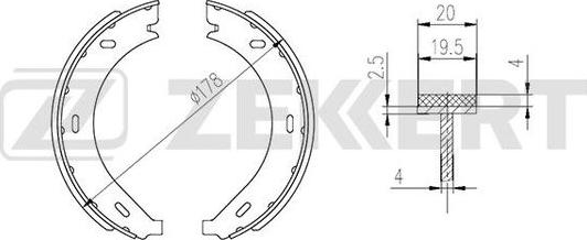 Zekkert BK-4332 - Bremžu loku komplekts ps1.lv