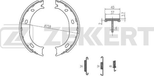 Zekkert BK-4324 - Bremžu loku komplekts ps1.lv