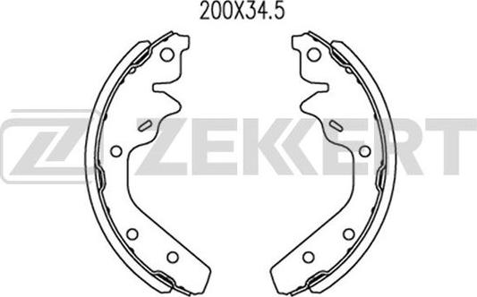 Zekkert BK-4292 - Bremžu loku komplekts ps1.lv