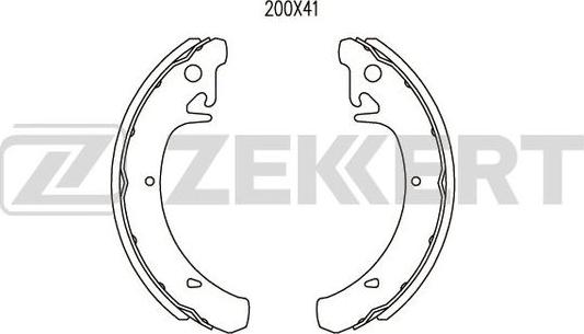 Zekkert BK-4261 - Bremžu loku komplekts ps1.lv