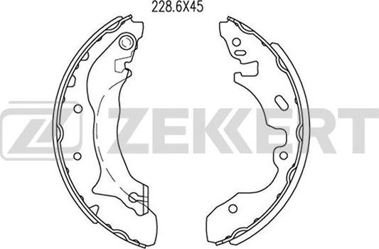 Zekkert BK-4283 - Bremžu loku komplekts ps1.lv