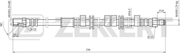 Zekkert BS-9495 - Bremžu šļūtene ps1.lv