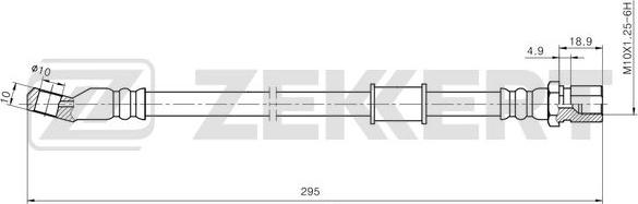 Zekkert BS-9492 - Bremžu šļūtene ps1.lv