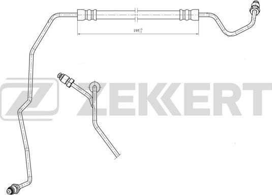 Zekkert BS-9443 - Bremžu šļūtene ps1.lv