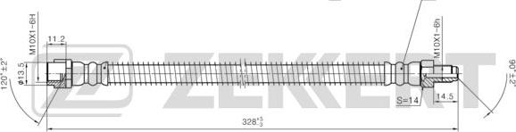 Zekkert BS-9455 - Bremžu šļūtene ps1.lv