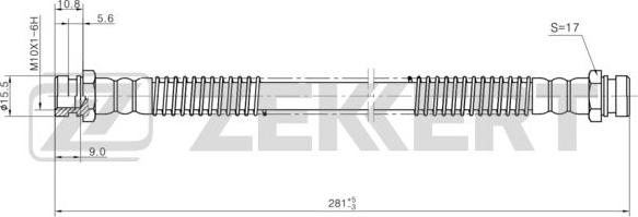 Zekkert BS-9453 - Bremžu šļūtene ps1.lv