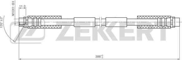 Zekkert BS-9461 - Bremžu šļūtene ps1.lv