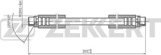 Zekkert BS-9400 - Bremžu šļūtene ps1.lv