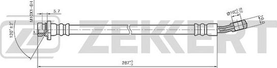 Zekkert BS-9407 - Bremžu šļūtene ps1.lv