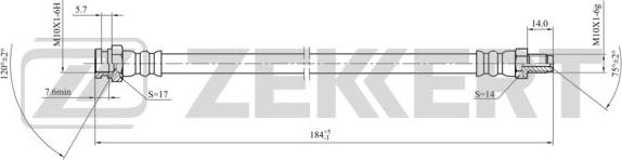 Zekkert BS-9435 - Bremžu šļūtene ps1.lv