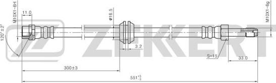 Zekkert BS-9430 - Bremžu šļūtene ps1.lv